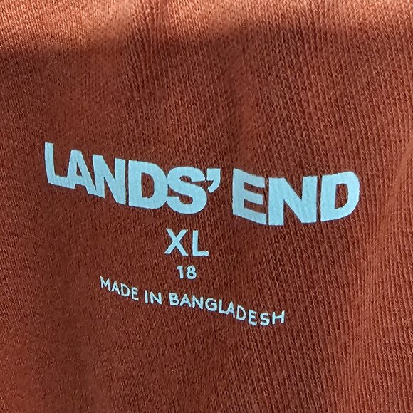 Lands' End Spice Orange Sport Knit Straight Leg Pants Athleisure Casual XL - Picture 8 of 12